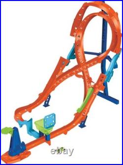 Toy Car Track Set with Figure-8 Jump & 164 Scale Vehicle, 2-ft Tall Track, C