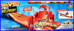 Toy Car Track Set with Lights Sounds & 6 164 Scale Vehicles Super 6-Lane Ra Toy Car Track Set with Lights Sounds & 6 164 Scale Vehicles Super 6-Lane Ra