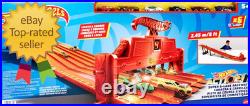 Toy Car Track Set with Lights, Sounds & 6 164 Scale Vehicles, Super 6-Lane Race Toy Car Track Set with Lights, Sounds & 6 164 Scale Vehicles, Super 6-Lane Race