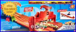 Toy Car Track Set with Lights, Sounds & 6 164 Scale Vehicles, Super 6-Lane Race Toy Car Track Set with Lights, Sounds & 6 164 Scale Vehicles, Super 6-Lane Race