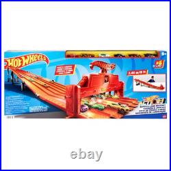 Toy Car Track Set with Lights, Sounds & 6 164 Scale Vehicles, Super 6-lane Race Toy Car Track Set with Lights, Sounds & 6 164 Scale Vehicles, Super 6-lane Race