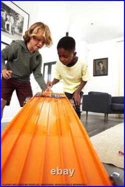 Toy Car Track Set with Lights, Sounds & 6 164 Scale Vehicles, Super 6-lane Race Toy Car Track Set with Lights, Sounds & 6 164 Scale Vehicles, Super 6-lane Race