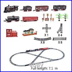 Train Track Electric Toy Trains for Kids Truck for Boys Railway Birthday Gift