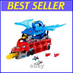 Transformable City Toy Car Track Set with Fire-Breathing Dual Dragons & Vehicles Transformable City Toy Car Track Set with Fire-Breathing Dual Dragons & Vehicles