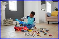 Transformable City Toy Car Track Set with Fire-Breathing Dual Dragons & Vehicles Transformable City Toy Car Track Set with Fire-Breathing Dual Dragons & Vehicles