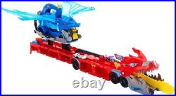 Transformable City Toy Car Track Set with Fire-Breathing Dual Dragons & Vehicles Transformable City Toy Car Track Set with Fire-Breathing Dual Dragons & Vehicles