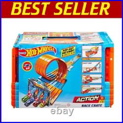 Transforming Toy Car Track Set with Storage