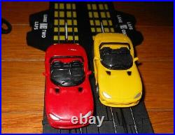 Tyco Dodge Viper Maximum 440 X2 Slot Cars Electric Racing Set with18 Extra Tracks