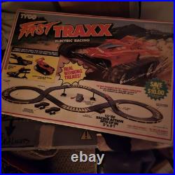 Tyco Fast Traxx Electric Racing Slot Car Track Vintage Tyco Fast Traxx Electric Racing Slot Car Track Vintage
