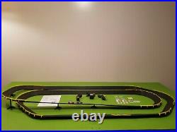 Tyco HO NASCAR Banked Double Oval Slot Car Race Track Set/Lot With #3 & #43