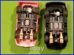 Tyco HO NASCAR Banked Double Oval Slot Car Race Track Set/Lot With #3 & #43