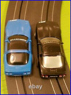 Tyco HO Scale Slot Car 6 in 1 Race Track Set Complete/Lot With 2 Corvette Cars