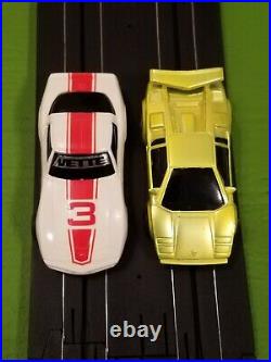 Tyco HO Scale Zero Gravity Cliff Hangers Homemade Slot Car Race Track Set