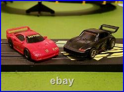 Tyco HO Slot Car 3 in 1 Race Track Set Complete/Lot With 2 440x2 Cars
