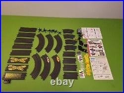 Tyco HO Slot Car Race Track Set Complete/Lot With 2 Indy Cars
