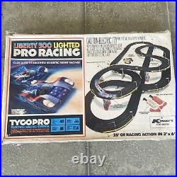 Tyco Liberty 500 Lighted Pro Racing Slot Car Track. Kmart Exclusive READ DETAILS
