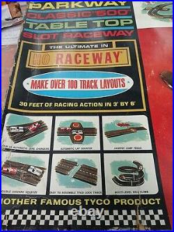 Tyco Parkway Classic 500 Raceway Super RARE With Box 2 Cars 33 PC Track More Read