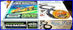 Tyco Pro International Racing 2 Lane Ho Slot Car Race Track Set 2 Run Cars Tjet