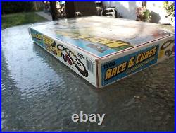 Tyco Race & Chase Slot Car Track Set With Original Cars. Incomplete