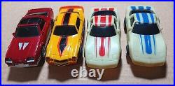 Tyco Slot Car Lot Set, 4 Cars 36 Pieces Of Track