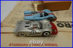 TycoPro Competition Lighted Racing System Electric Slot Car Race Track Untested