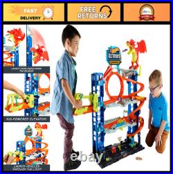 Ultimate Garage Track Set for Hot Wheels 2 Die-Cast Cars, 50+ Vehicle Storage