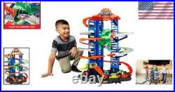 Ultimate Garage Track Set with 2 Toy Cars, City Playset with Multi-Level Side