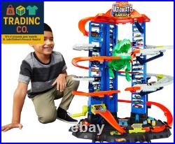 Ultimate Garage Track Set with 2 Toy Cars, City Playset with Multi-Level Side-B