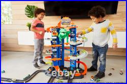 Ultimate Garage Track Set with 2 Toy Cars, City Playset with Multi-Level Side-B