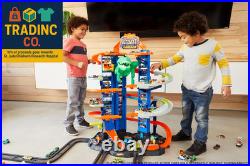 Ultimate Garage Track Set with 2 Toy Cars, City Playset with Multi-Level Side-B