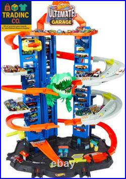 Ultimate Garage Track Set with 2 Toy Cars, City Playset with Multi-Level Side-B