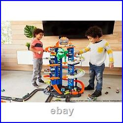 Ultimate Garage Track Set with 2 Toy Cars, Playset with Multi-Level Racetrack