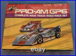 VG Vintage 1973 Riggen 132 Slot Car Pro-Am GP6 WIDE TRACK SET #3201 Revell