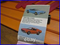 VINTAGE HOT WHEELS 1967 STRIP ACTION SET with CUSTOM COUGAR REDLINE