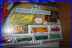 VTG Bachmann Silver Lightning Train Set E-Z Track System- 7 Car Set RARE/Sealed