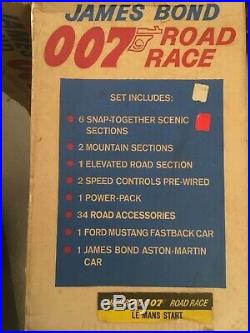 Vintage 1965 Ac Gilbert James Bond 007 Road Race Slot Car Track Set Marvin Glass