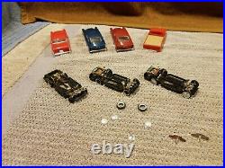 Vintage 1966 Ideal Motorific Alcan Highway Track/2 tested Car/4 bodies/Complete