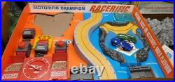Vintage 1967 Ideal toy Co Motorific Champion Racerific Slot Car Track Set In Box