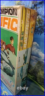 Vintage 1967 Ideal toy Co Motorific Champion Racerific Slot Car Track Set In Box