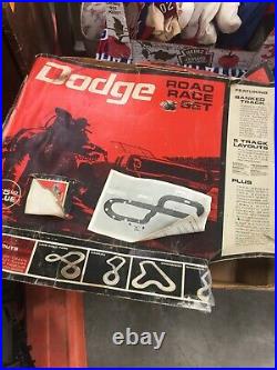 Vintage 1968 Eldon 1/32 Slot Car Dodge withCharger Road Race Track Set