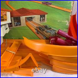 Vintage 1968 Mattel Hot Wheels Super-Charger Sprint Set Track with Box & Extras