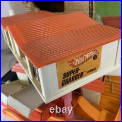 Vintage 1968 Mattel Hot Wheels Super-Charger Sprint Set Track with Box & Extras