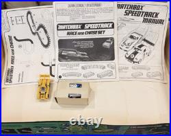 Vintage 1978 Matchbox Speed Tracks Race & Chase Set With Three Cars Tested