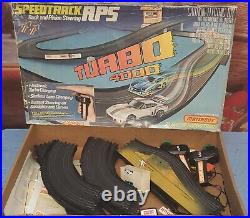 Vintage 1979 Matchbox Speedtrack RPS Turbo 4000 Slotless Race Car Track Set