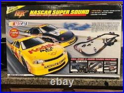 Vintage 1998 TYCO NASCAR SUPER SOUND Electric Slot Car Race Track Set 37574