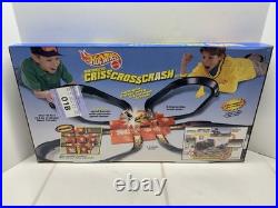 Vintage 1999 Mattel Hot Wheels Criss Cross Crash Motorized Race Track Set. New