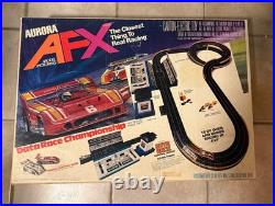 Vintage AFX Aurora HO Scale Slot Car Track Set with Control Center AS IS