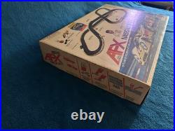 Vintage Aurora AFX Nassau 500 HO Slot Car Race Set with Box Cars Track Manual
