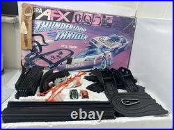 Vintage Aurora AFX Tomy Thunderloop Thriller Slot Car Track Set Boxed with 5 Cars