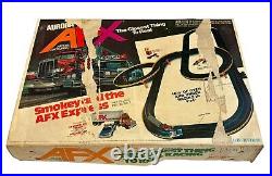 Vintage Aurora Smokey & AFX Express Slot Police Car / Truck Set + Extra Tracks